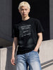 Men's Black Relaxed Fit Printed Casual T-Shirt
