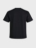 Men's Black Relaxed Fit Printed Casual T-Shirt