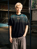 Men's Black Relaxed Fit Printed Casual T-Shirt