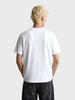 Men's White Relaxed Fit Printed Casual T-Shirt
