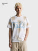 Men's White Relaxed Fit Printed Casual T-Shirt