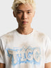 Men's White Relaxed Fit Printed Casual T-Shirt
