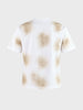 Men's White Relaxed Fit Printed Casual T-Shirt