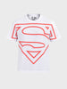 Men's White Relaxed Fit Printed Casual T-Shirt