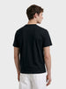 Men's Black Relaxed Fit Printed Casual T-Shirt