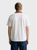 Men's Off White Relaxed Fit Embroidered Casual Polo T-Shirt