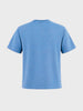 Men's Blue Relaxed Fit Embroidered Casual T-Shirt