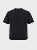 Men's Black Relaxed Fit Grafic Printed Casual T-Shirt