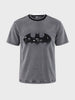 Men's Grey Relaxed Fit Character Printed Casual T-Shirt