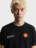 Men's Black Relaxed Fit Printed Casual T-Shirt