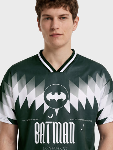 Men's Green Relaxed Fit Graphic Printed Casual T-Shirt