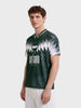 Men's Green Relaxed Fit Graphic Printed Casual T-Shirt