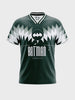 Men's Green Relaxed Fit Graphic Printed Casual T-Shirt