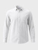 Men's White Regular Fit Solid Casual Shirt