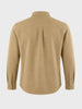 Men's Khaki Regular Fit Solid Casual Shirt
