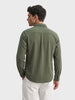 Men's Olive Regular Fit Solid Casual Shirt