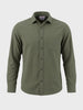 Men's Olive Regular Fit Solid Casual Shirt