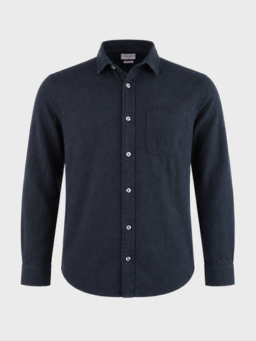 Men's Black Regular Fit Solid Casual Shirt