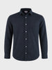 Men's Black Regular Fit Solid Casual Shirt