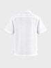 Men's White Relaxed Fit Embroidered Casual Shirt