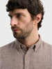Men's Khaki Slim Fit Solid Casual Shirt