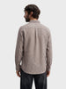 Men's Khaki Slim Fit Solid Casual Shirt