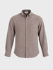 Men's Khaki Slim Fit Solid Casual Shirt