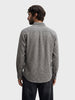 Men's Grey Slim Fit Solid Casual Shirt