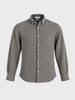 Men's Grey Slim Fit Solid Casual Shirt