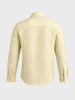 Men's Yellow Slim Fit Striped Casual Shirt