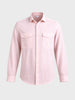 Men's Pink Slim Fit Striped Casual Shirt