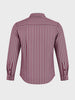 Men's Maroon Slim Fit Striped Casual Shirt