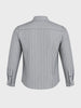 Men's Grey Slim Fit Striped Casual Shirt
