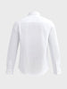 Men's White Regular Fit Embroidered Resort Wear Shirt