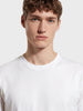 Men's White Slim Fit Solid Casual T-Shirt