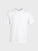 Men's White Slim Fit Solid Casual T-Shirt