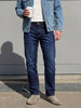 Men's Blue Slim Fit Solid Casual Jeans