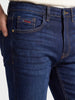 Men's Blue Slim Fit Solid Casual Jeans