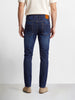 Men's Blue Slim Fit Solid Casual Jeans