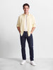 Men's Navy Blue Slim Fit Solid Casual Jeans