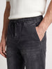 Men's Black Slim Fit Solid Casual Jeans