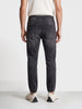 Men's Black Slim Fit Solid Casual Jeans