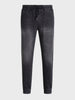 Men's Black Slim Fit Solid Casual Jeans