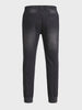 Men's Black Slim Fit Solid Casual Jeans