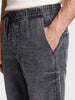 Men's Grey Slim Fit Solid Casual Jeans