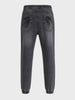 Men's Grey Slim Fit Solid Casual Jeans
