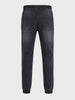 Men's Black Slim Fit Colourblocked Casual Joggers