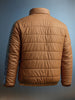 Men's Tan Slim Fit Solid Casual Jacket