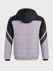 Men's Grey Slim Fit Colourblocked Casual Jacket
