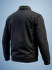 Men's Black Slim Fit Solid Casual Jacket